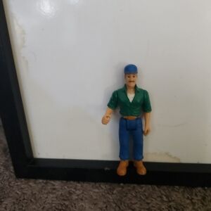 Vintage Adventure People #352 MALE CONSTRUCTION WORKER Figure Fisher Price